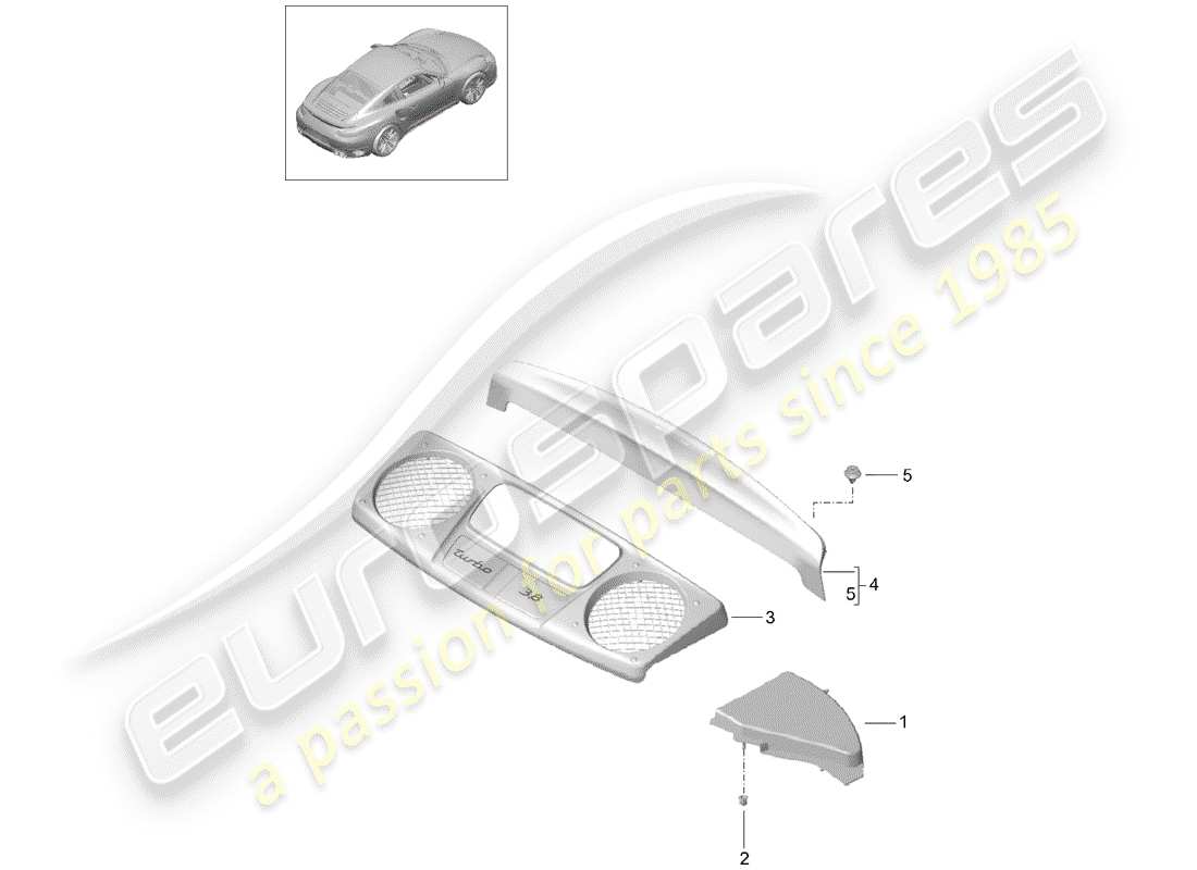 porsche 2015 (991-1 turbo) trim engine bay d >>- mj 2016 part diagram