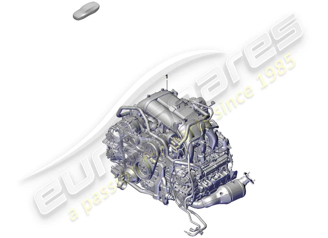 porsche boxster spyder (2019) replacement engine parts diagram