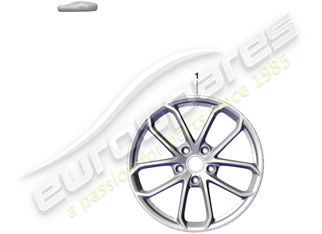 porsche 2020 (718 boxster spyder) alloy wheel parts diagram