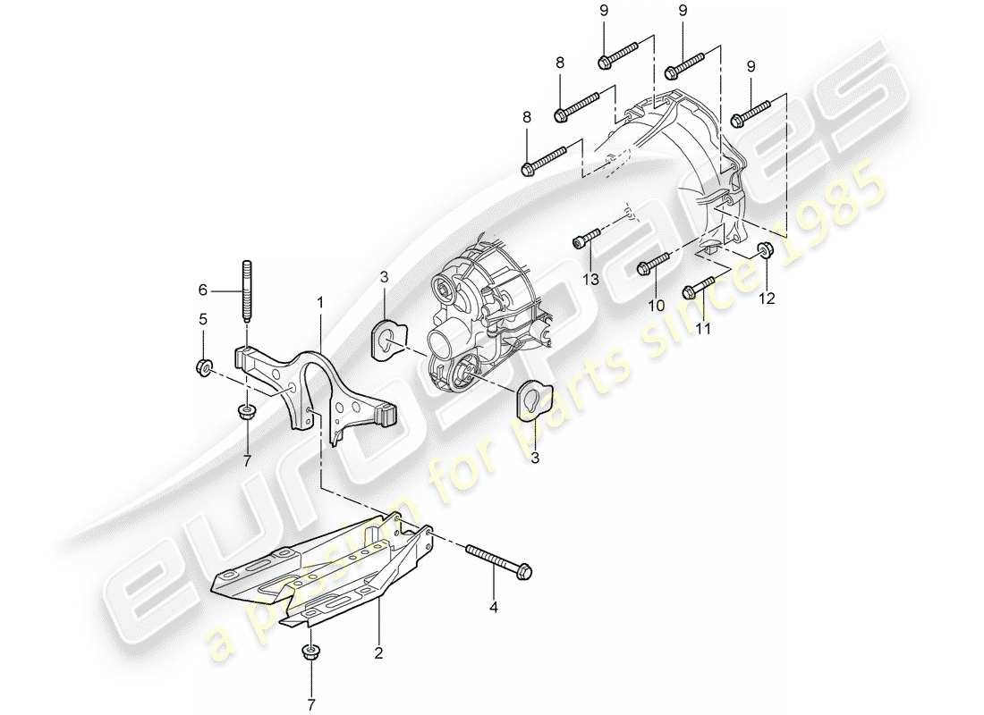 porsche 2005 (997-1) manual gearbox parts diagram