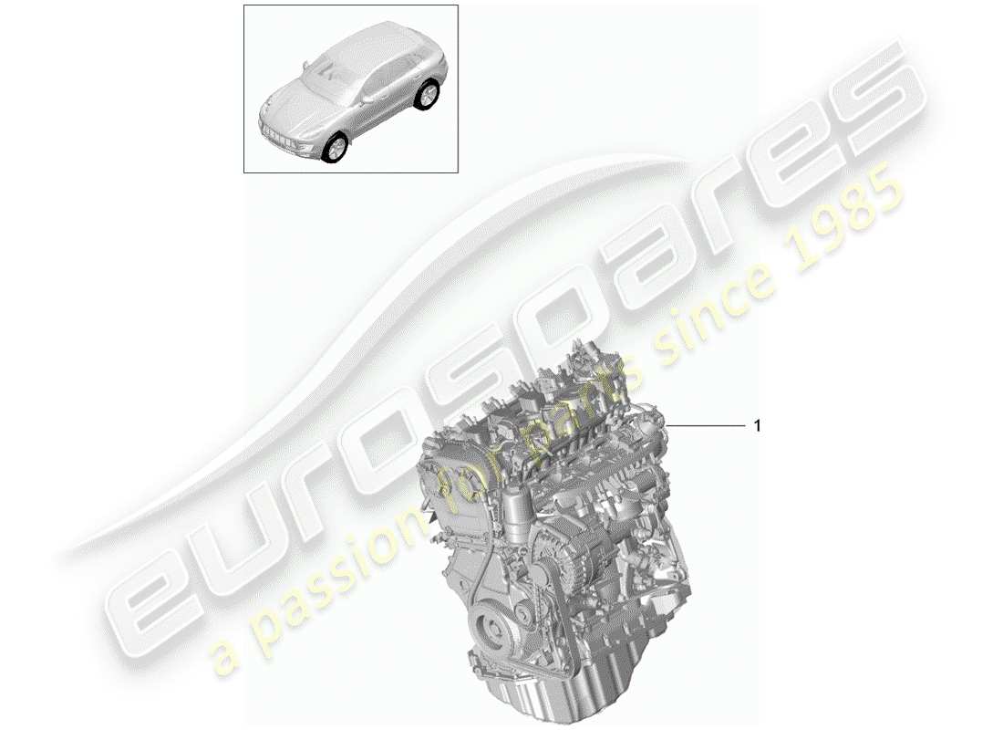 porsche 2014 (macan) replacement engine included clutch plate - pdk - parts diagram