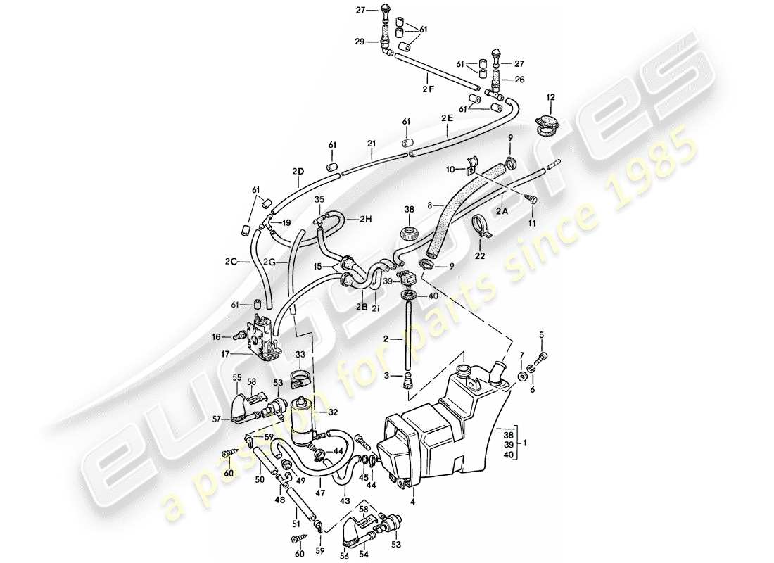 porsche 1979 (911) windshield washer unit - headlight washer system - d >> - mj 1979 part diagram