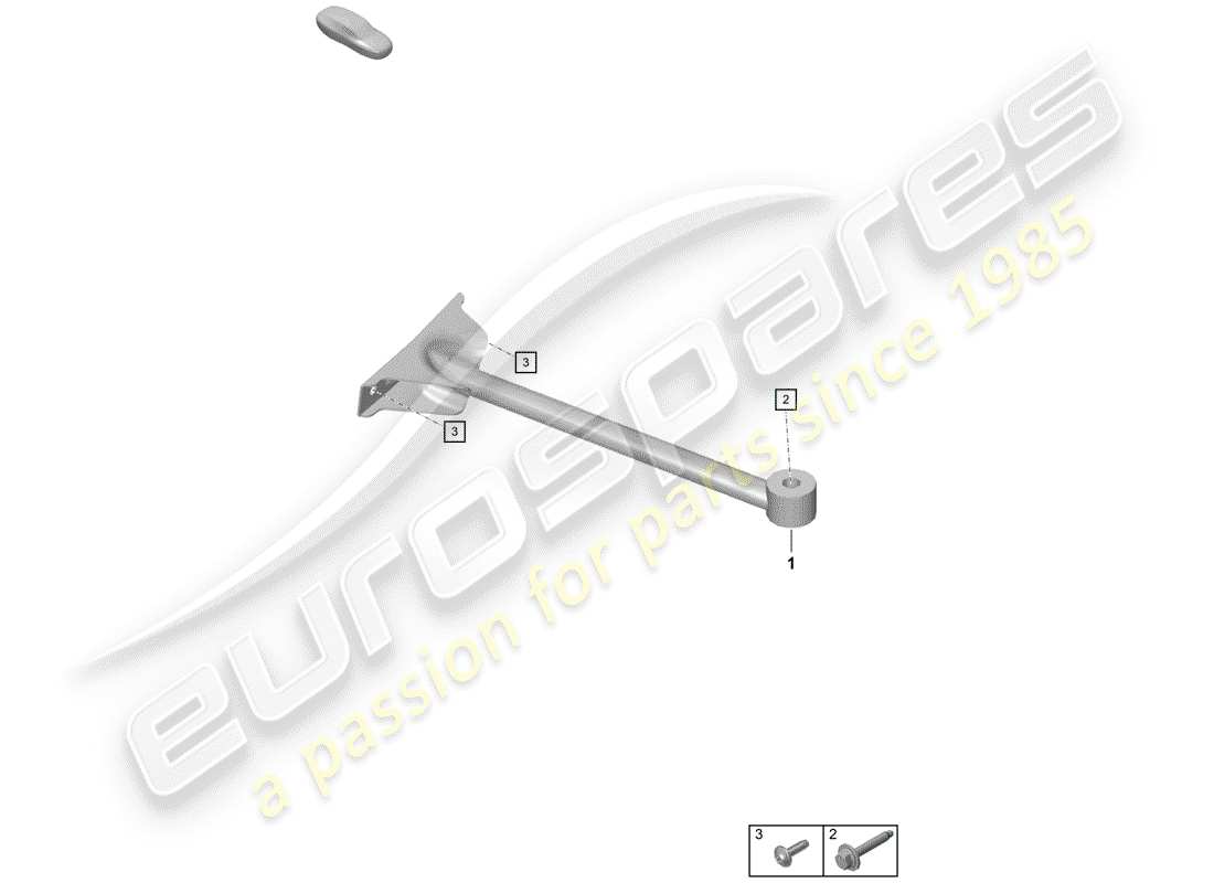 porsche 2020 (718 boxster spyder) dome strut parts diagram