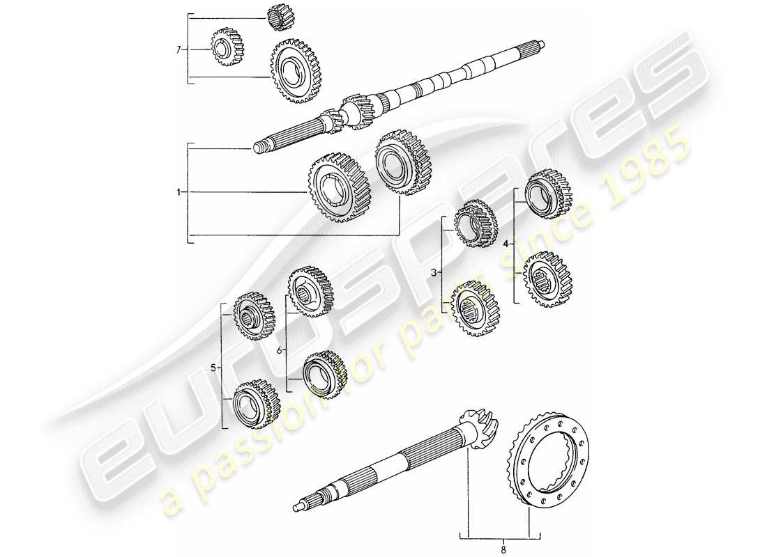 a part diagram from the porsche 1996 (993) parts catalogue
