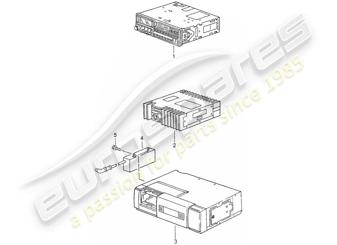 a part diagram from the porsche 1966 (refurbished and exchange catalogue) parts catalogue