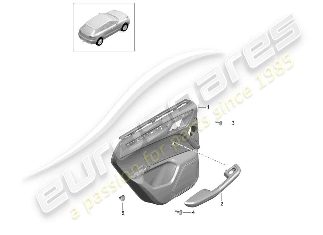 a part diagram from the porsche macan parts catalogue