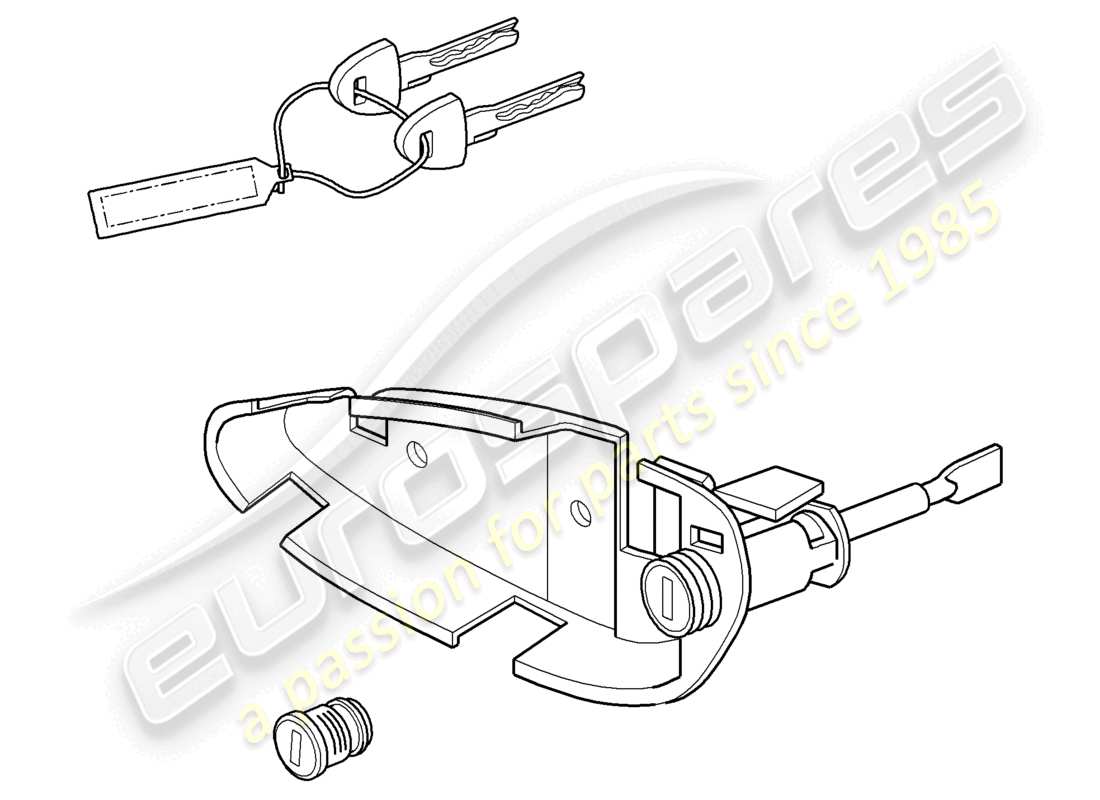 a part diagram from the porsche 2009 (987 cayman) parts catalogue