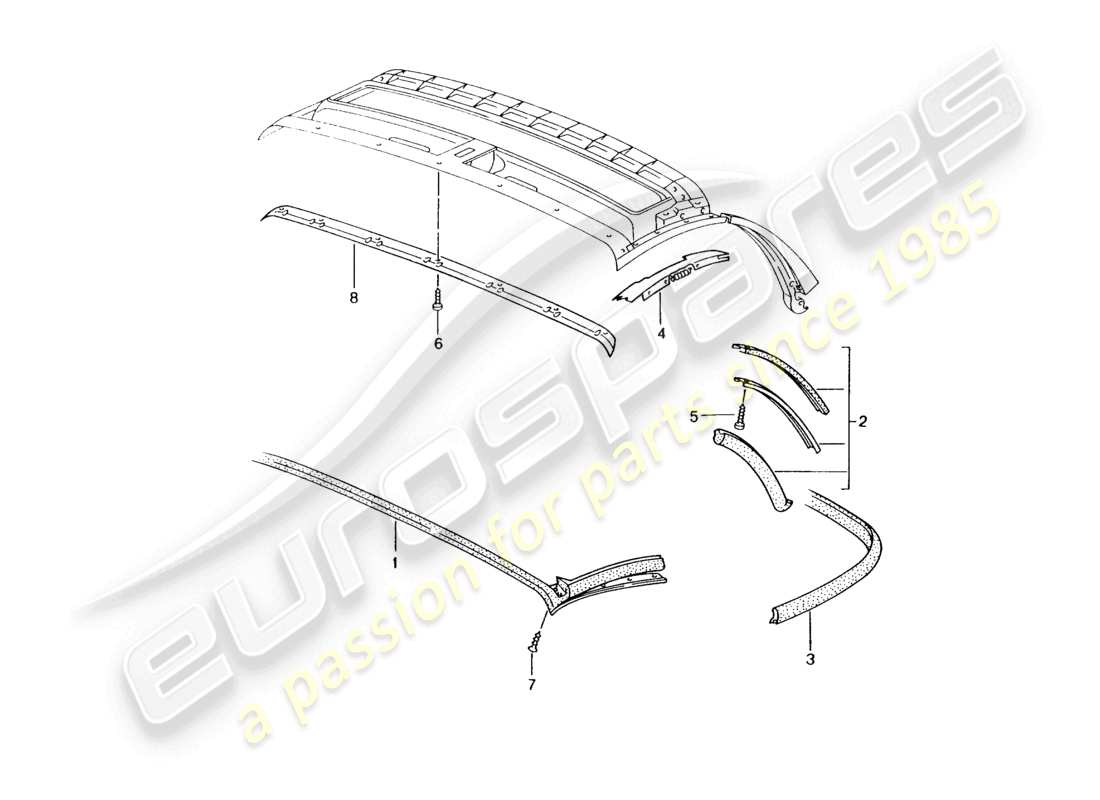 a part diagram from the porsche 1998 (986 boxster) parts catalogue