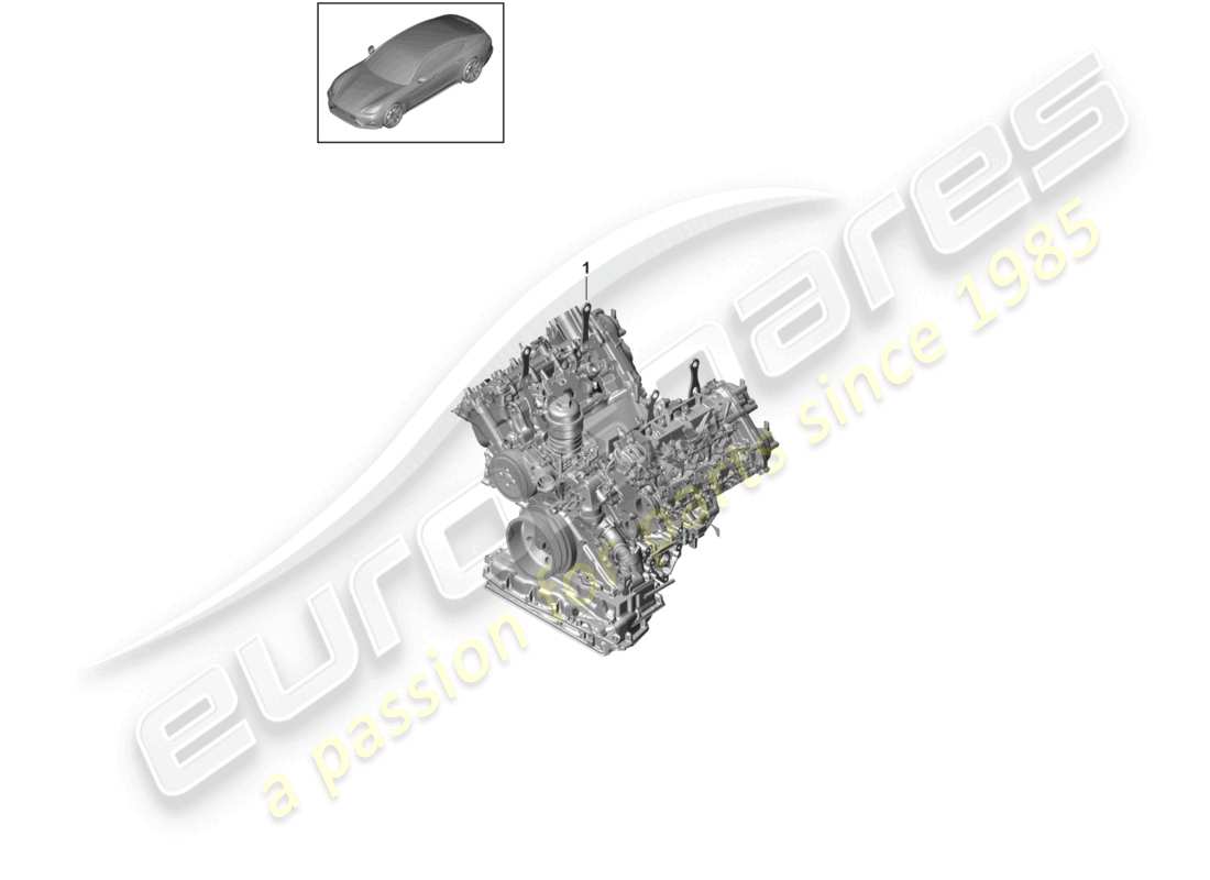 a part diagram from the porsche panamera parts catalogue