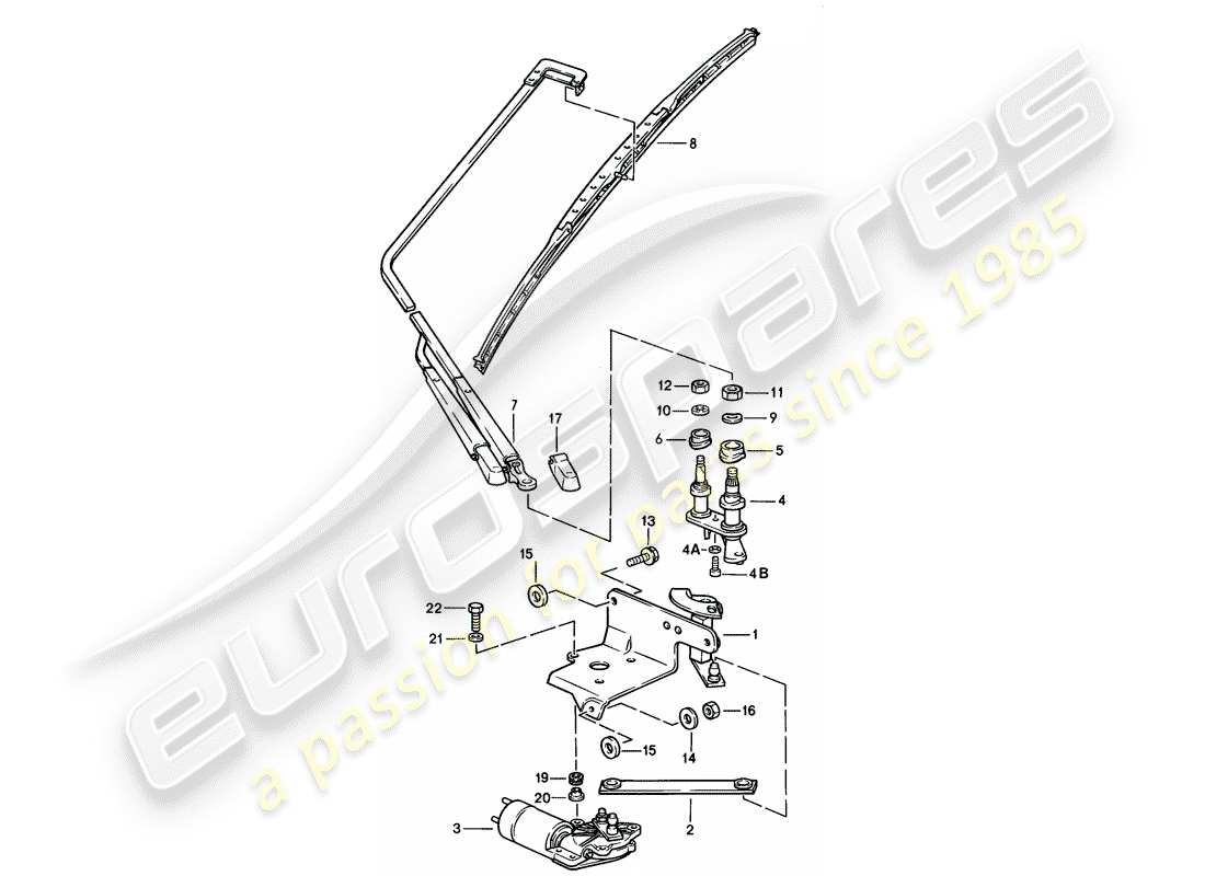 a part diagram from the porsche 1986 (928) parts catalogue