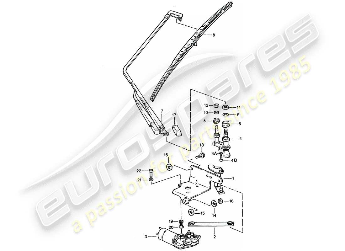 a part diagram from the porsche 928 parts catalogue