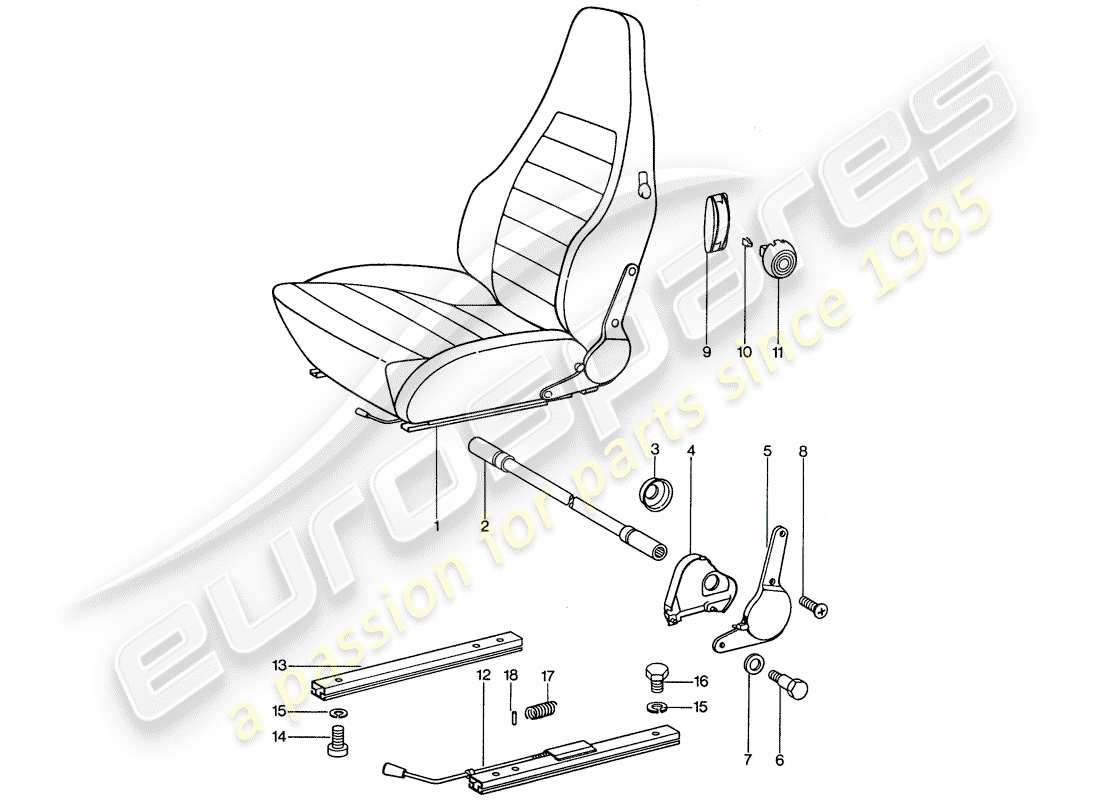 a part diagram from the porsche 1976 (911) parts catalogue