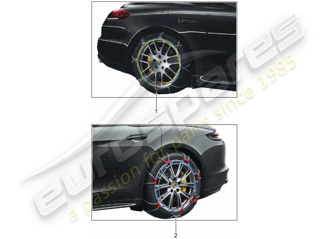 a part diagram from the porsche 2015 (tequipment panamera) parts catalogue