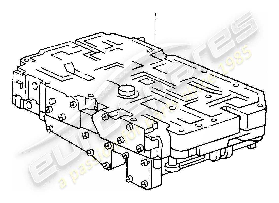 a part diagram from the porsche 1986 (refurbished and exchange catalogue) parts catalogue