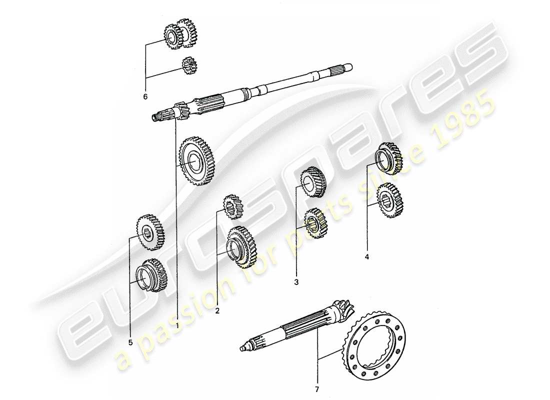 a part diagram from the porsche 1976 (911) parts catalogue
