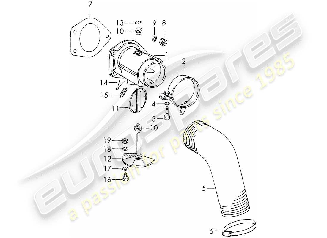 porsche 1971 (911) heating air supply - - - - d - mj 1970>> part diagram