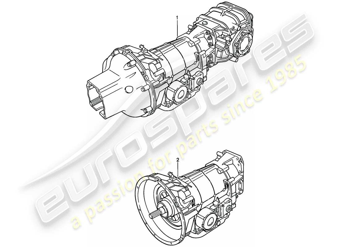 porsche 1980 (928) replacement transmission - automatic transmission parts diagram