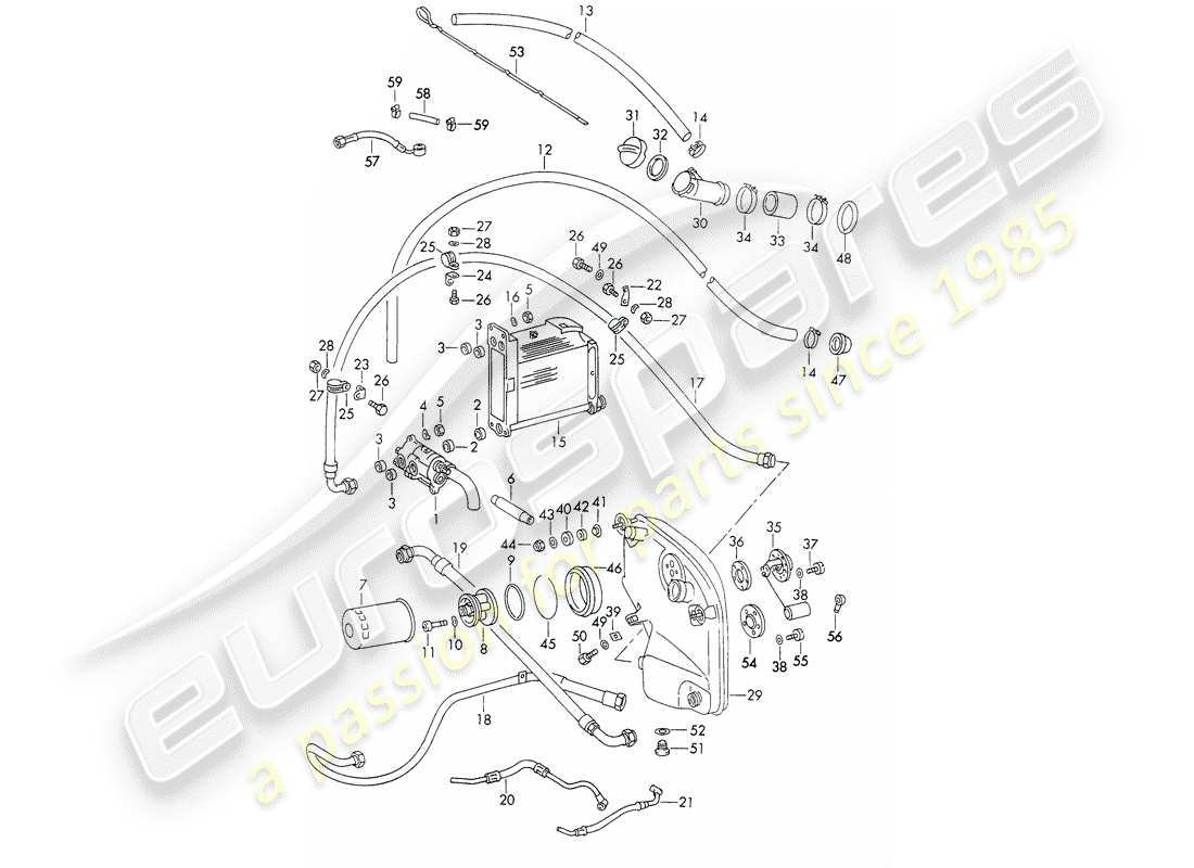 porsche 1971 (911) engine lubrication - d >> - mj 1971 part diagram
