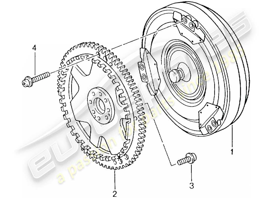 porsche 2004 (996) tiptronic - - torque converter - driving disk - d >> - mj 2001 part diagram