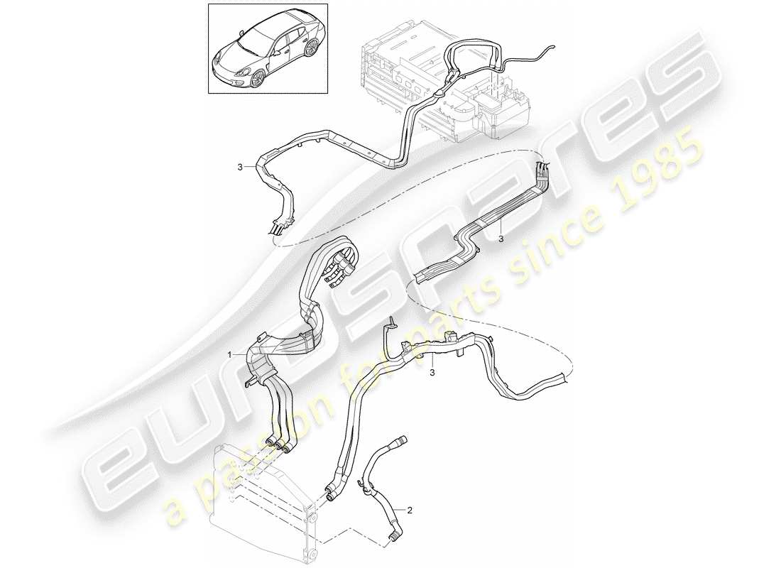 porsche 2014 (panamera 970) wiring looms for vehicles with hybrid drive d >>- mj 2013 part diagram