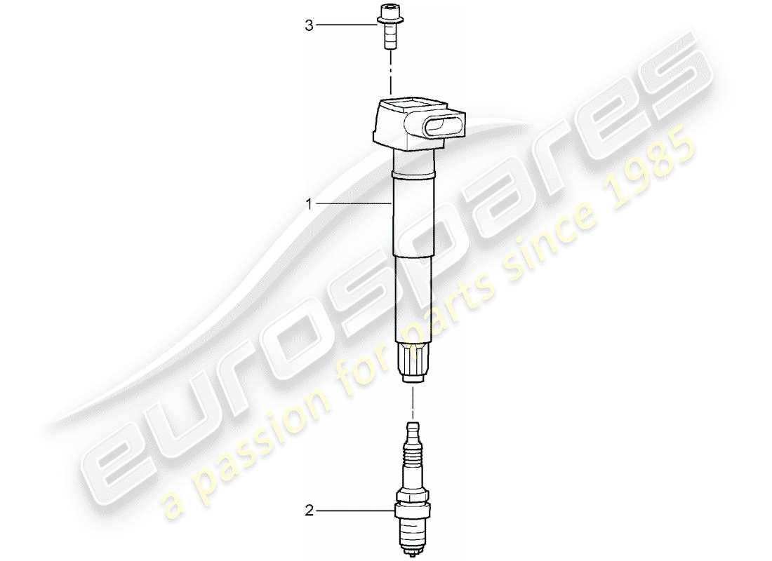 porsche 2006 (carrera gt) ignition system part diagram