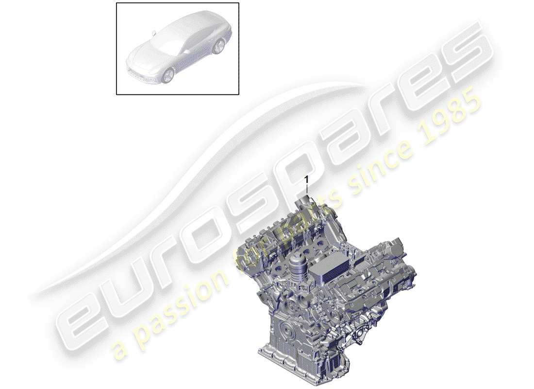 porsche 2017 (panamera 971-1) base engine part diagram