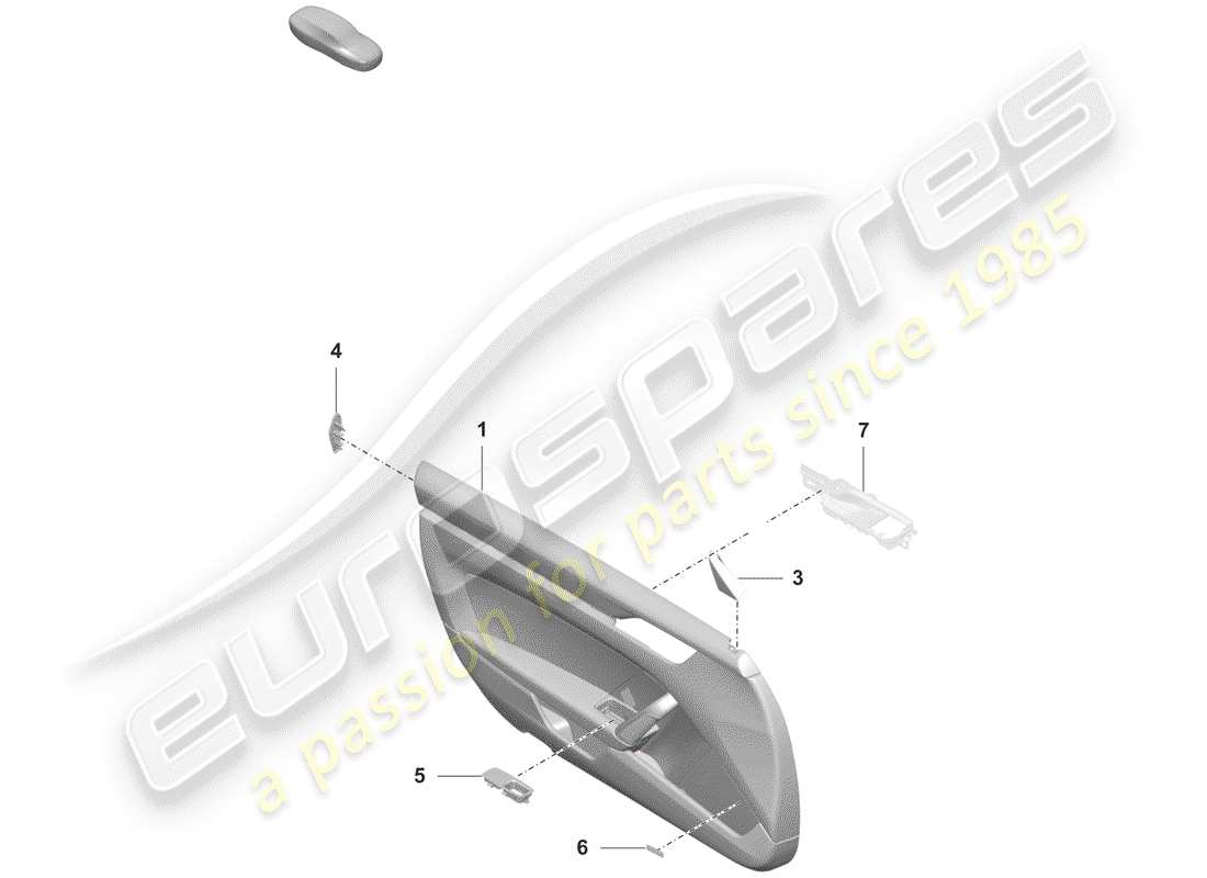 porsche 2020 (992-1) door panel d >>- mj 2020 parts diagram