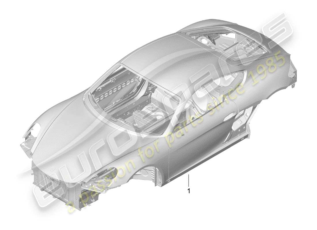 porsche 2015 (981 cayman) car body part diagram