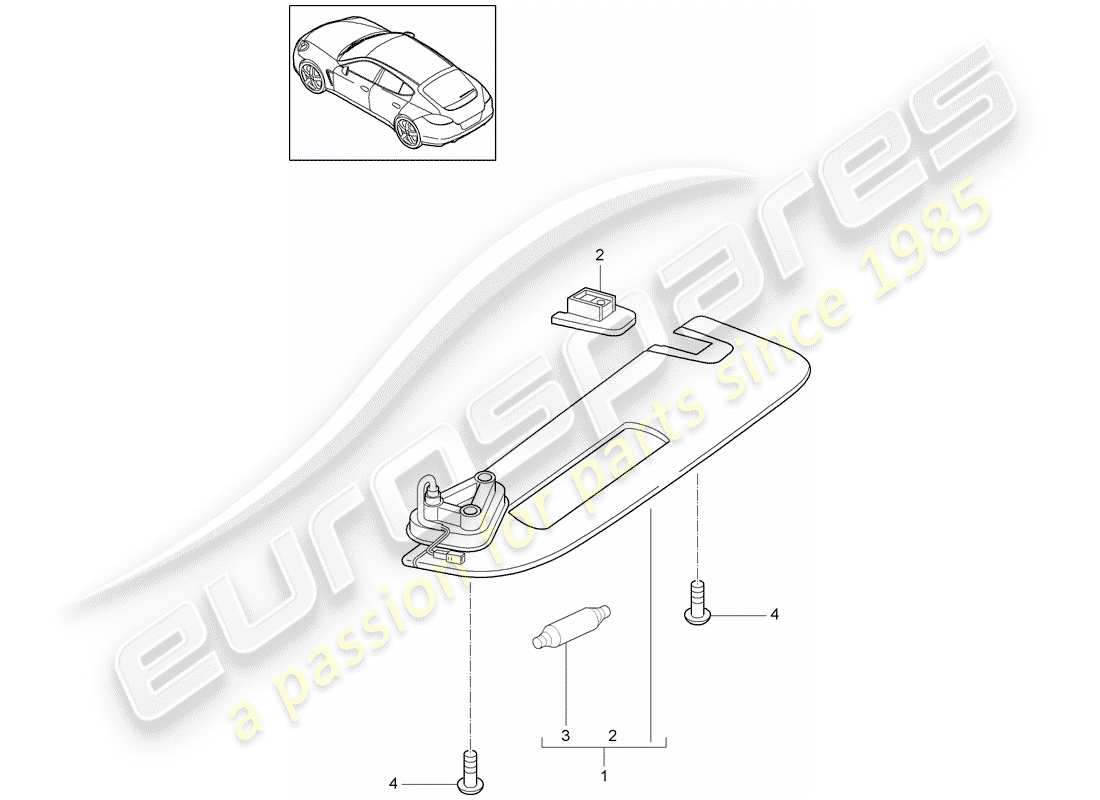 porsche 2011 (panamera 970) sun vizors d >>- mj 2014 part diagram