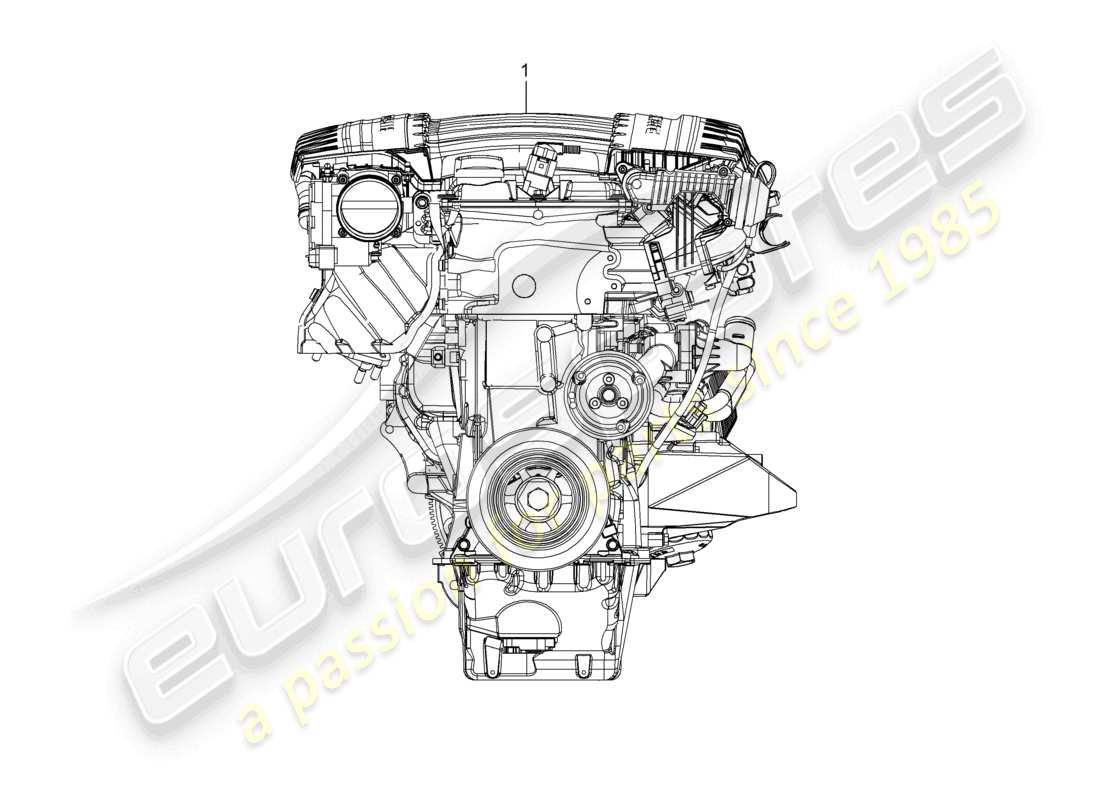 a part diagram from the porsche 2007 (cayenne e1 9pa) parts catalogue