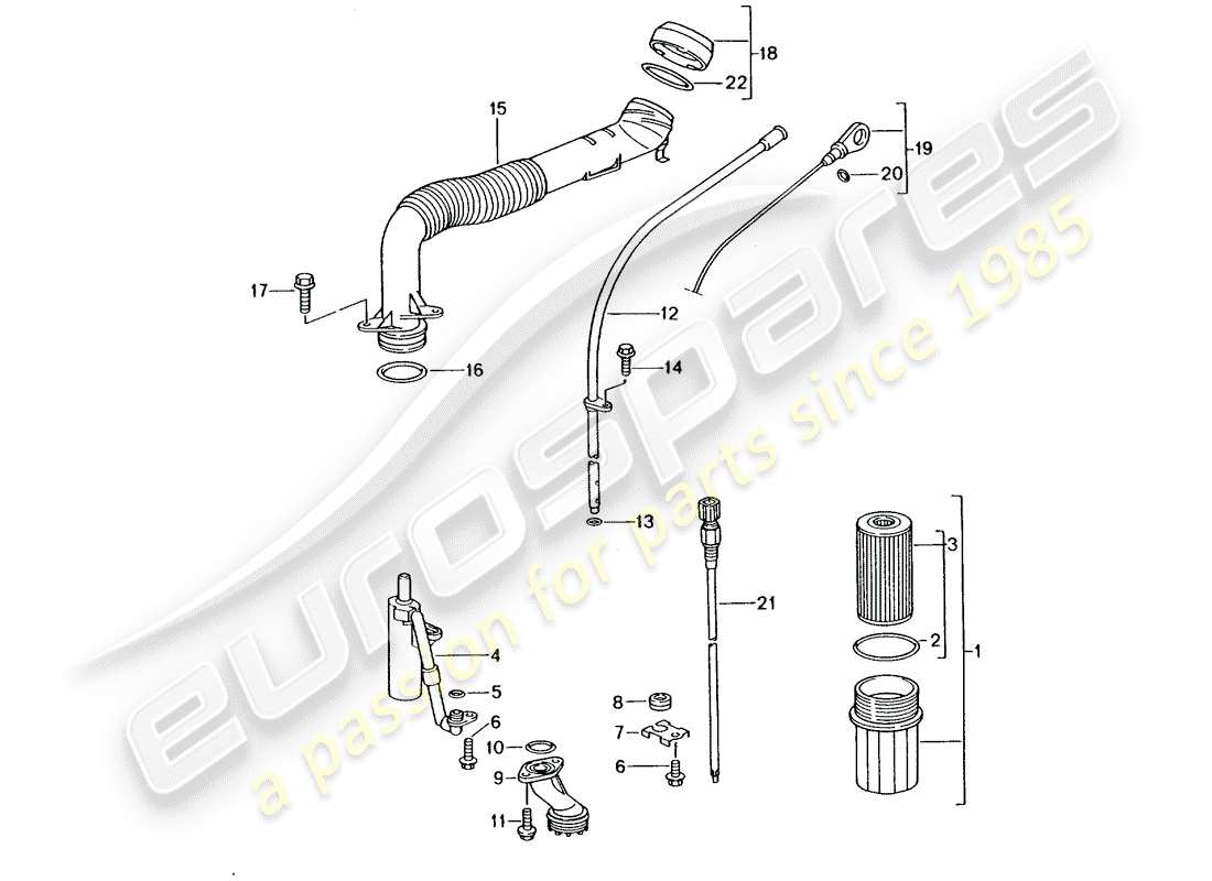 porsche 996 (2003) engine (oil press./lubrica.) - see technical information - see main group 1 (engine) - nr.1/02 nr.2/02 parts diagram