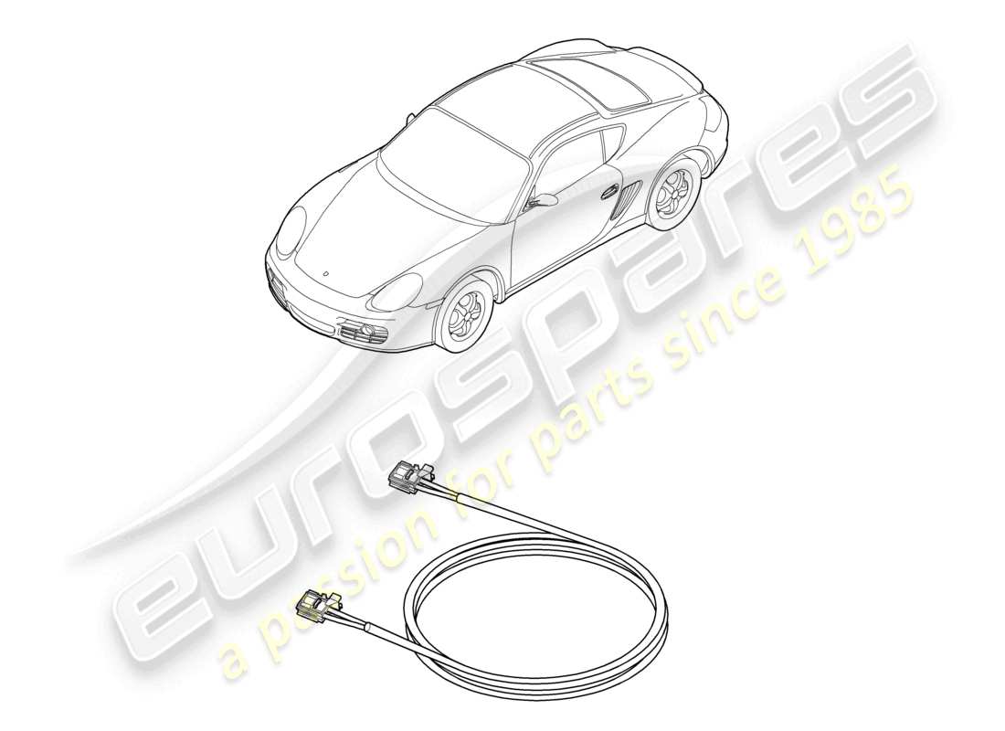 a part diagram from the porsche 2009 (987 cayman) parts catalogue