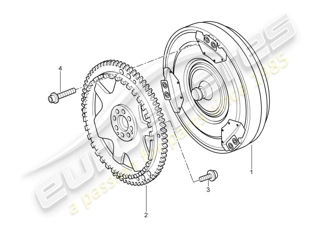 a part diagram from the porsche cayman parts catalogue