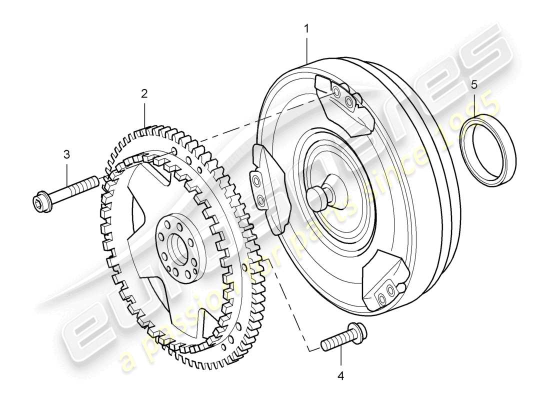 a part diagram from the porsche 2009 (cayenne e1 9pa) parts catalogue