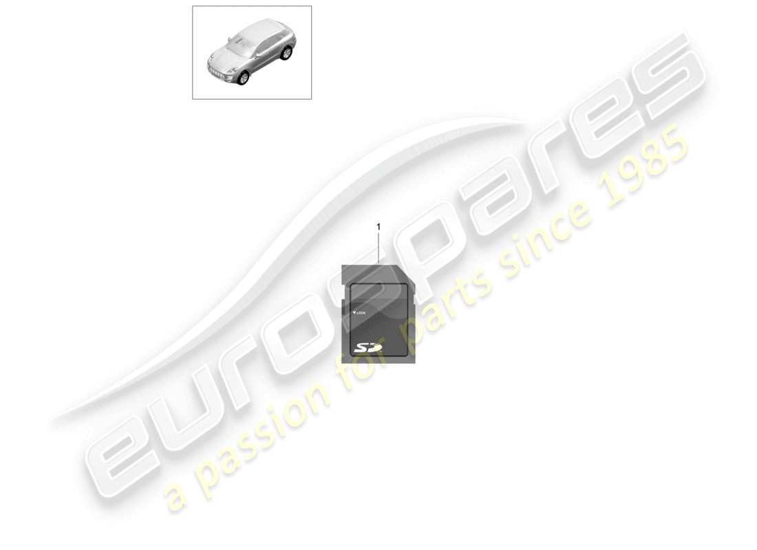 a part diagram from the porsche 2015 (macan) parts catalogue
