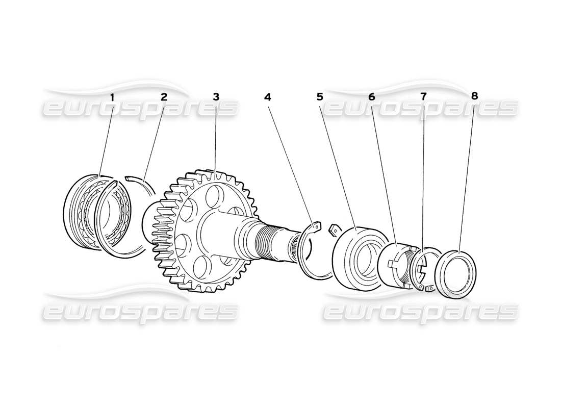 a part diagram from the Lamborghini Diablo SV (1999) parts catalogue