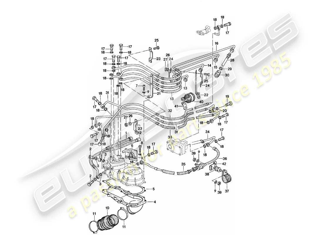 porsche 1985 (924) k-jetronic - 2 parts diagram