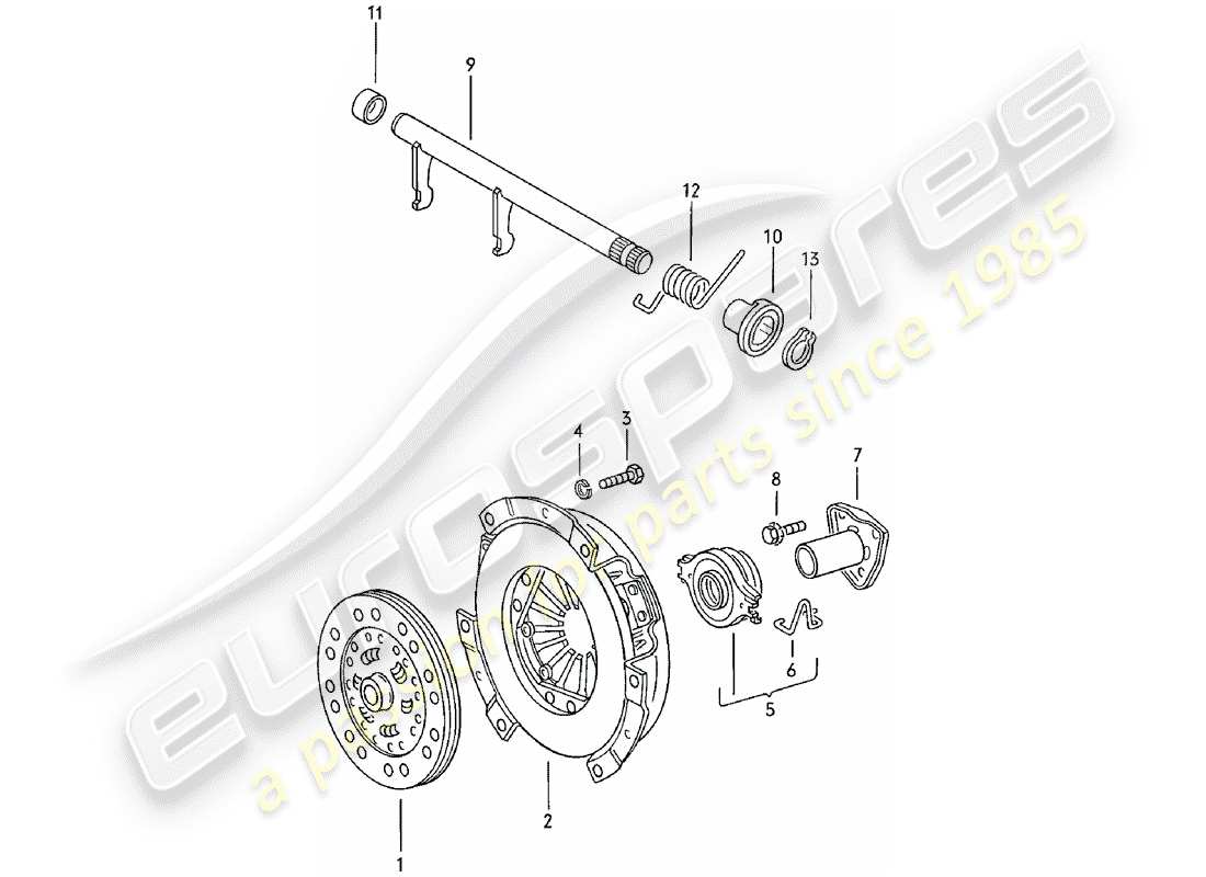 a part diagram from the porsche 1981 (924) parts catalogue