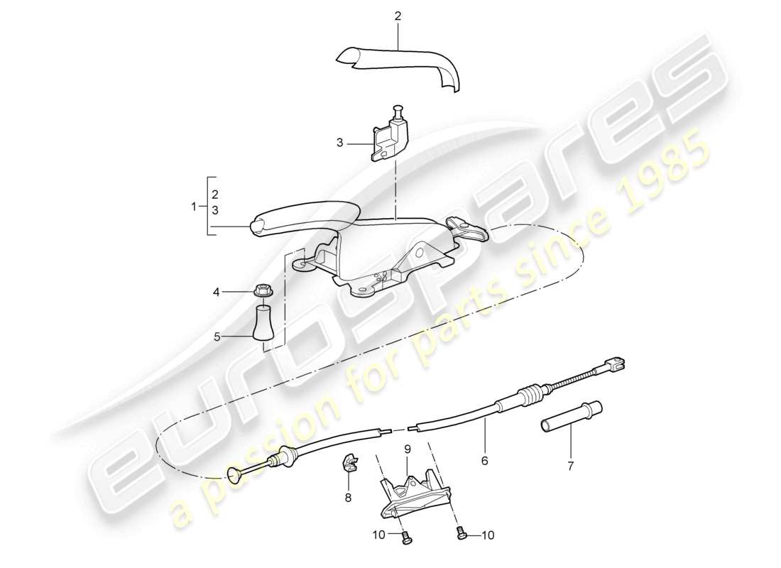 a part diagram from the porsche 2006 (987 cayman) parts catalogue
