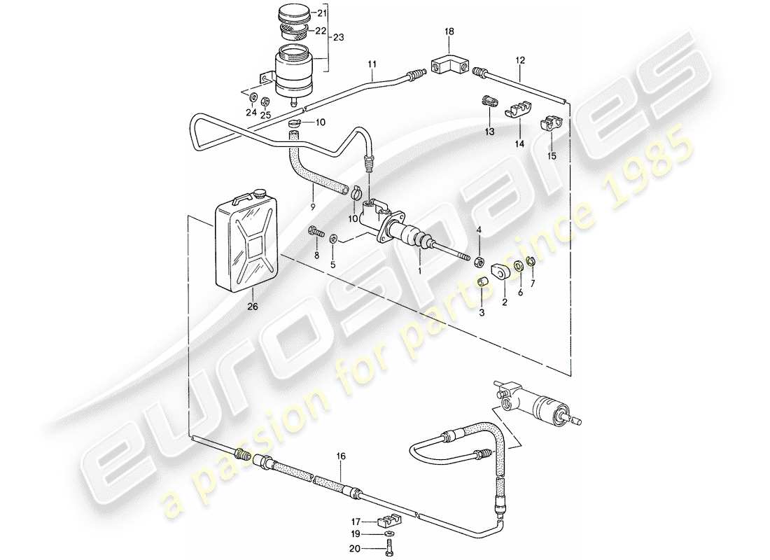 a part diagram from the porsche 959 parts catalogue