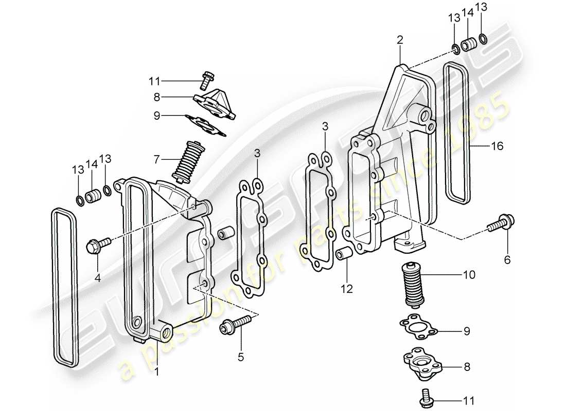 a part diagram from the porsche 997 parts catalogue
