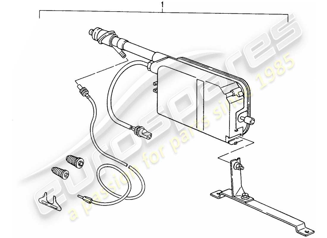 a part diagram from the porsche 1969 (refurbished and exchange catalogue) parts catalogue