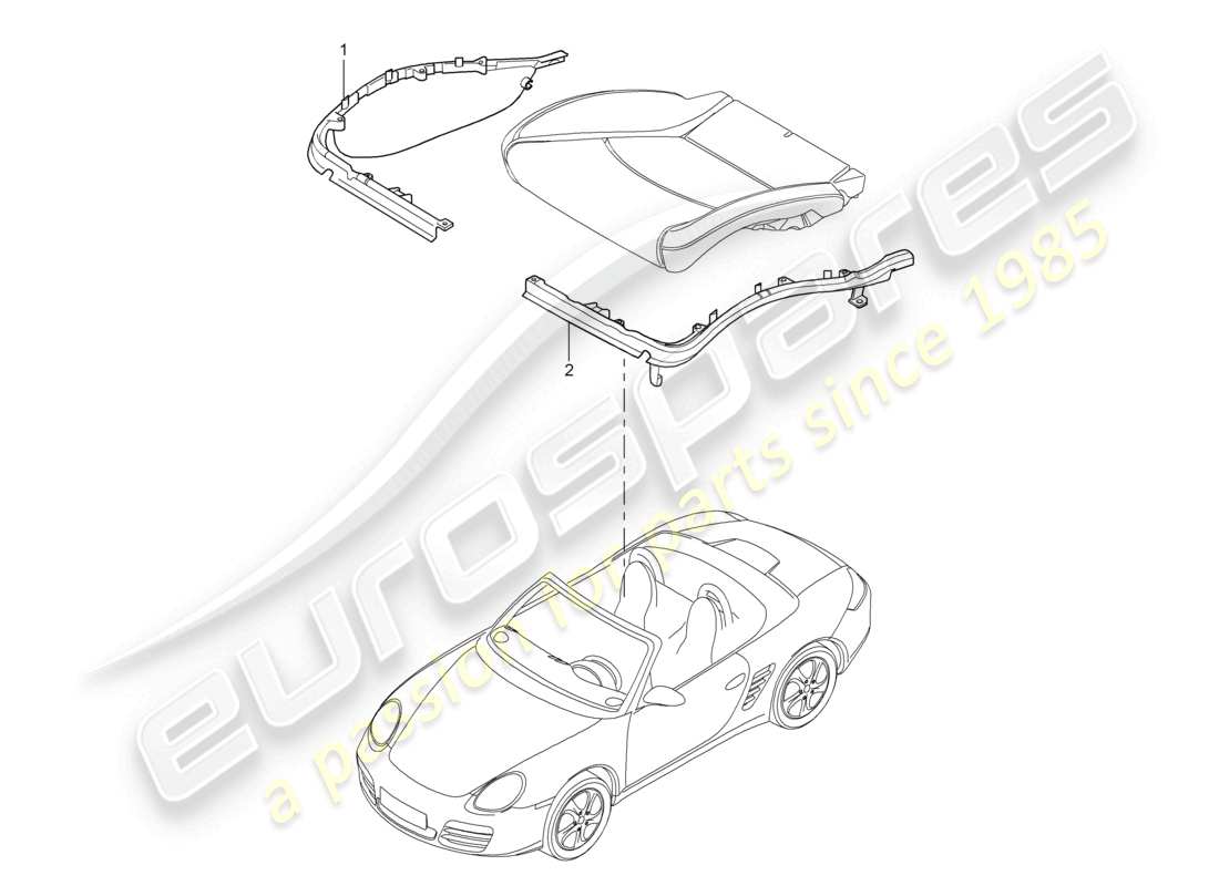 a part diagram from the porsche 2006 (987 boxster) parts catalogue