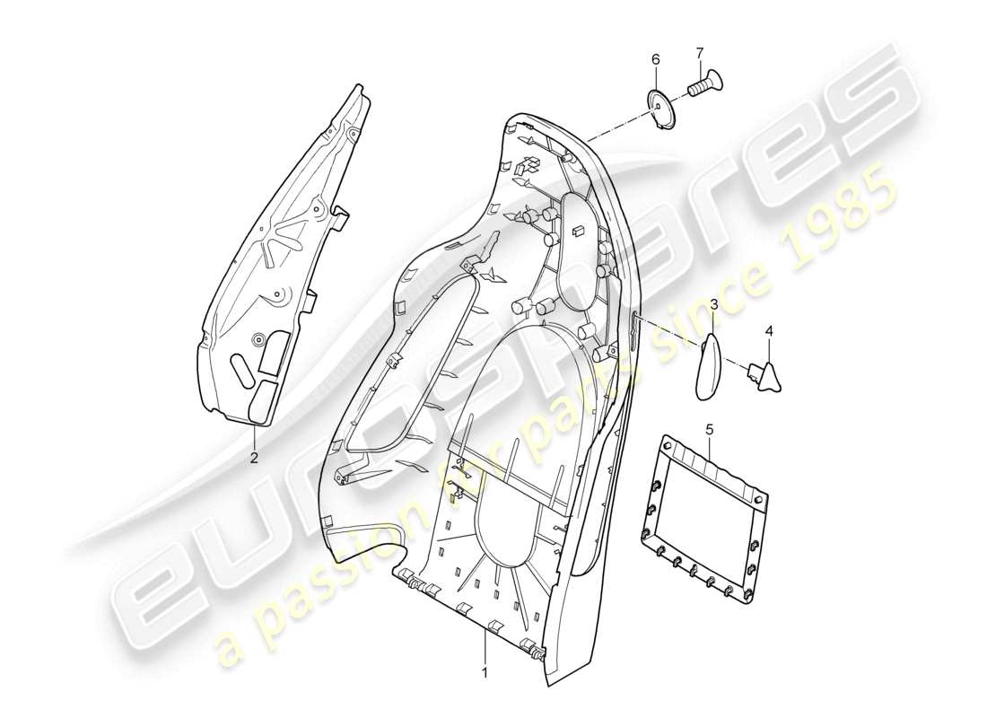 a part diagram from the porsche 2006 (987 boxster) parts catalogue