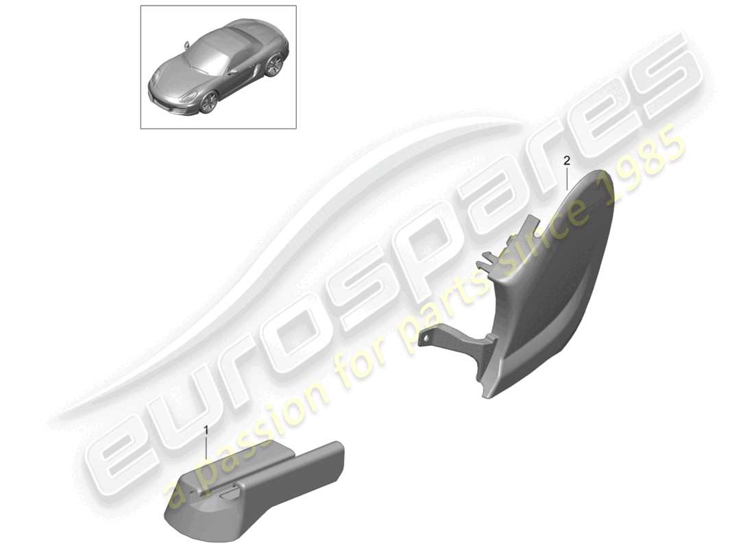 a part diagram from the porsche 2015 (981 boxster) parts catalogue