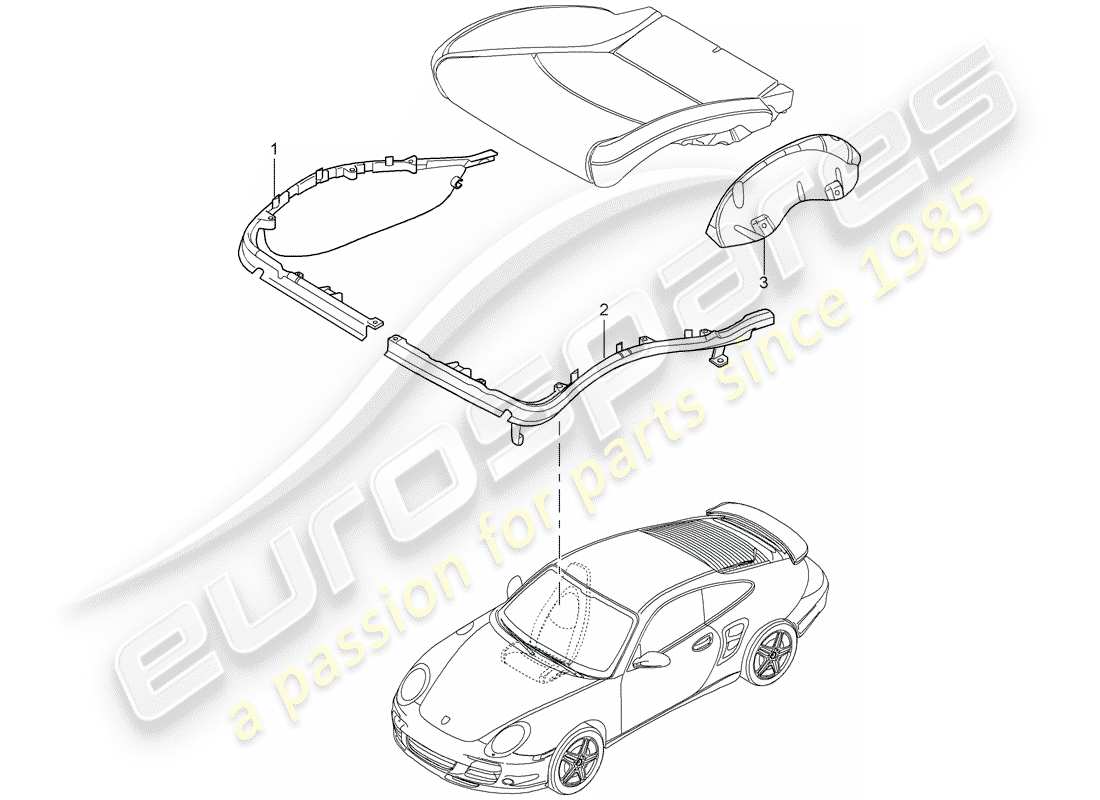 a part diagram from the porsche 997 parts catalogue