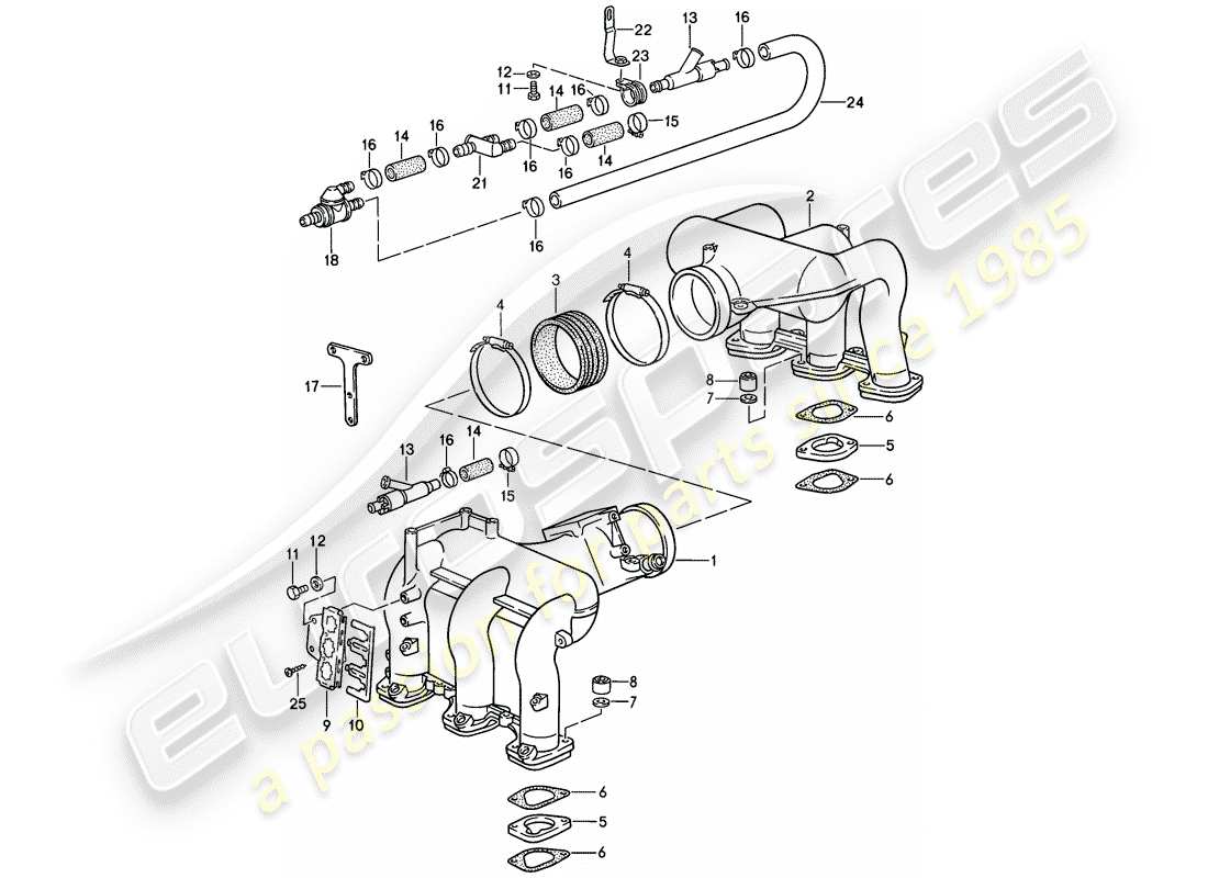 porsche 1987 (911) for - l-jetronic iii part diagram