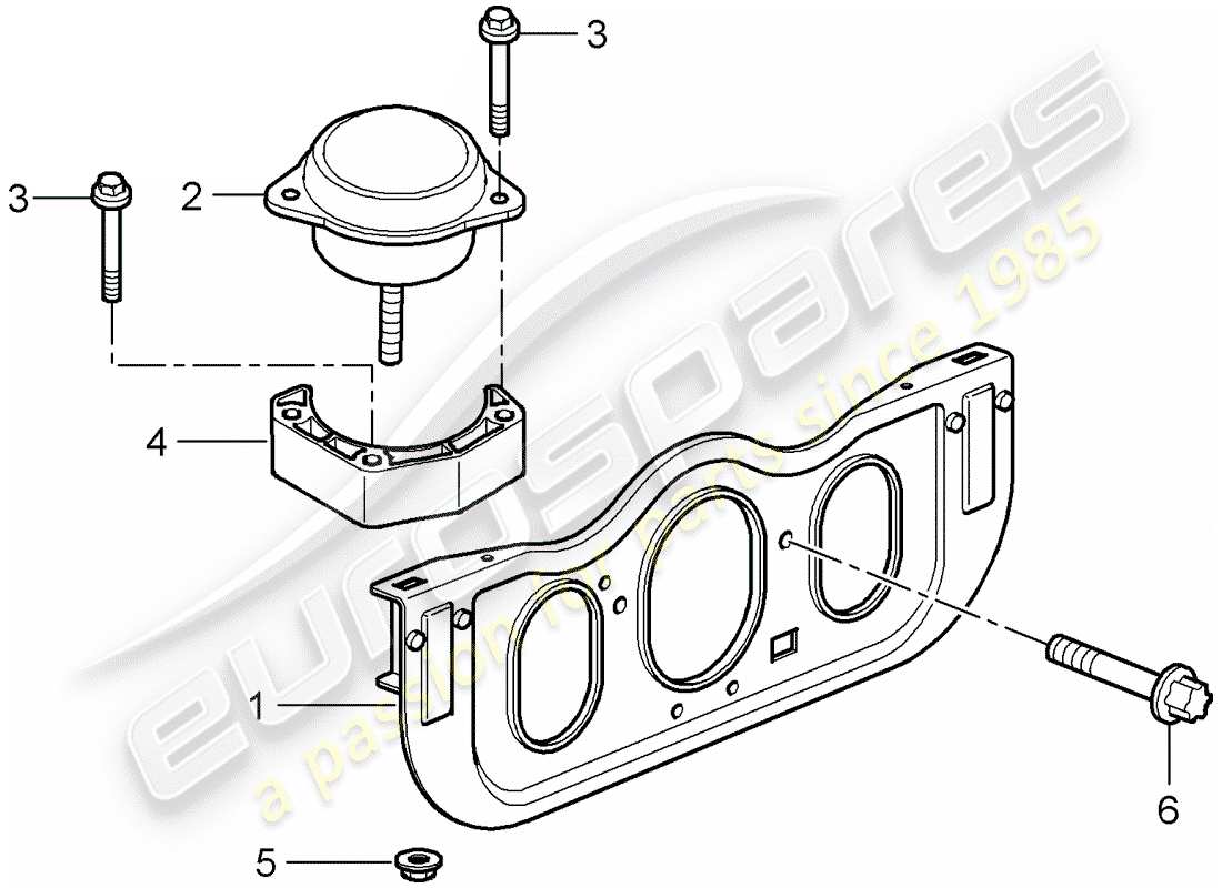 porsche 2010 (997-2 gt3) engine suspension parts diagram