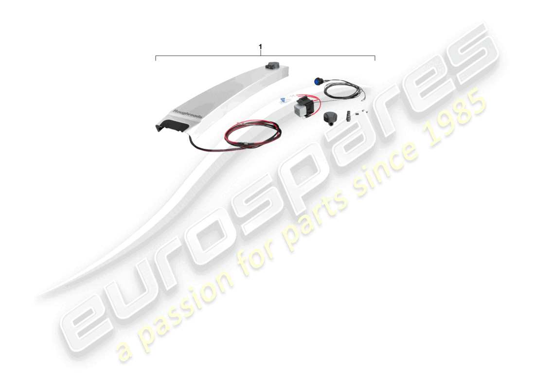 porsche 2007 (cayenne e1 9pa) wiring harness for 9pa1 voltage supply left lhd roof cayenne part diagram