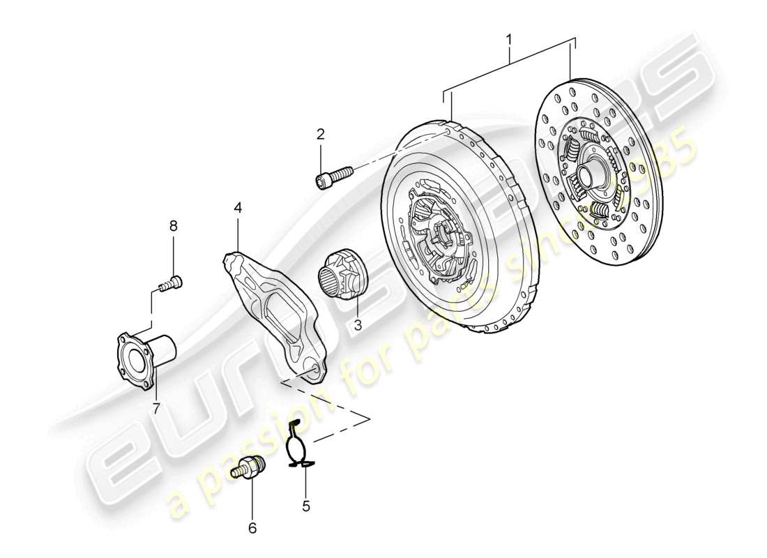 porsche 2010 (cayenne e1 9pa) coupling parts diagram